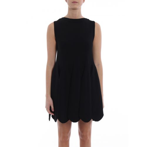  Alaia Mermaid short black jersey dress