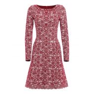 Alaia Jacquard wool blend flared dress