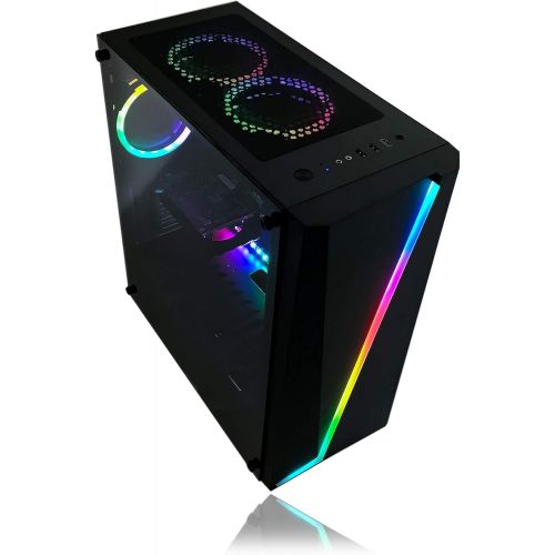  [아마존베스트]Gaming PC Desktop Computer by Alarco Intel i5 3.10GHz,8GB Ram,1TB Hard Drive,Windows 10 pro,WiFi Ready,Video Card Nvidia GTX 650 1GB, 3 RGB Fans with Remote