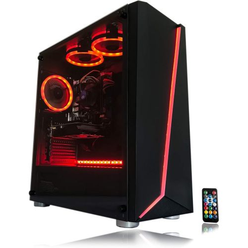  [아마존베스트]Gaming PC Desktop Computer by Alarco Intel i5 3.10GHz,8GB Ram,1TB Hard Drive,Windows 10 pro,WiFi Ready,Video Card Nvidia GTX 650 1GB, 3 RGB Fans with Remote