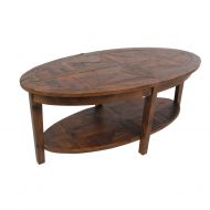 Alaterre Renew Reclaimed Oval Coffee Table, Natural