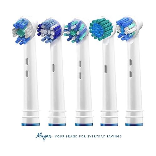  Replacement Brush Heads Compatible with Oral B Braun -20 Pack of 4 Sensitive, 4 Floss, 4 Precision, 4 Cross, 4 Polishing- Fits Oralb Electric Toothbrush 7000 Pro 1000 9600 Kids Action Etc.