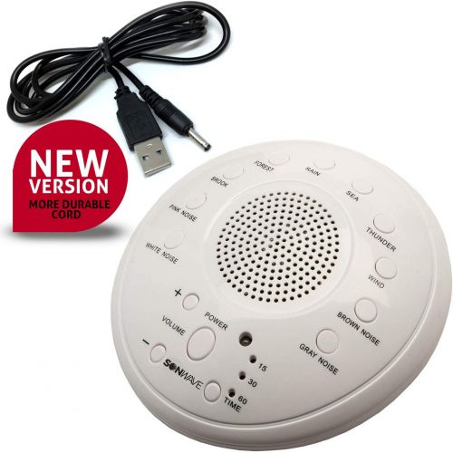  [아마존베스트]Alayna SonWave - White Noise Sound Machine - 10 Natural Soothing Sound Tracks Home, Office, Travel,...