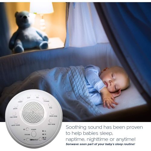  [아마존베스트]Alayna SonWave - White Noise Sound Machine - 10 Natural Soothing Sound Tracks Home, Office, Travel,...