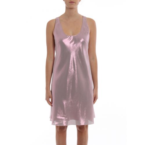  Alberta Ferretti Shining lame halter shift dress