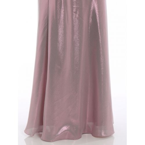  Alberta Ferretti Shining lame long flared skirt