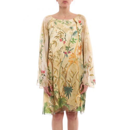  Alberta Ferretti Patterned silk A-line dress