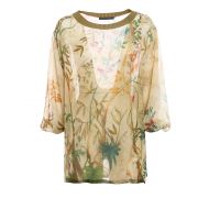 Alberta Ferretti Floral print silk blouse