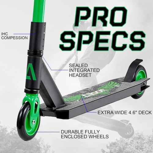  Albott Pro Scooters Stunt Scooter for Kids, Children, Youth- Perfect for Beginners Boys & Girls - Best Trick Scooter for BMX Freestyle Tricks