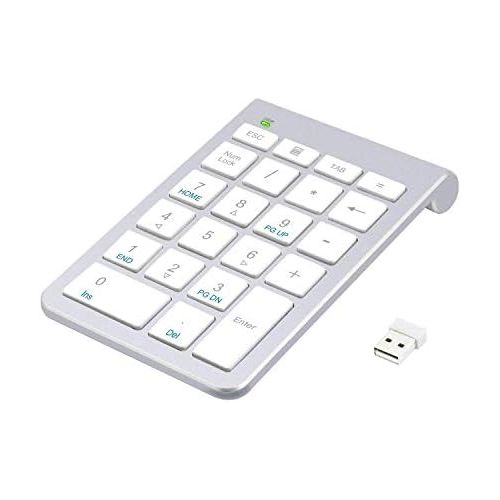  [아마존베스트]Alcey 22 Keys Numeric Keypad with 2.4 GHz Mini USB Receiver