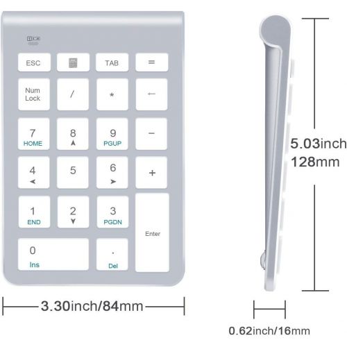  [아마존베스트]Alcey 22 Keys Numeric Keypad with 2.4 GHz Mini USB Receiver