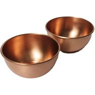 Premium Copper Brushed Finish Ice Cream Bowls (Set of 2) - By Alchemade