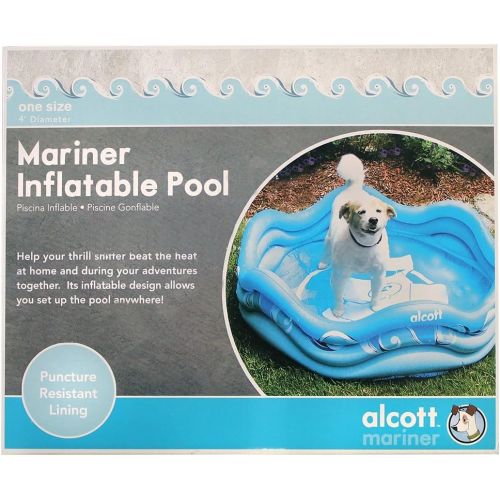  [아마존 핫딜]  [아마존핫딜]Alcott alcott Inflatable Pool for Dogs, 4 Diameter, Blue