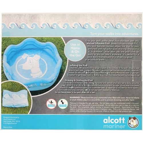  [아마존 핫딜]  [아마존핫딜]Alcott alcott Inflatable Pool for Dogs, 4 Diameter, Blue