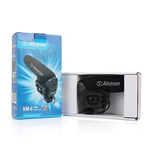  Alctron vm6 Video Mic GO Lightweight On-Camera Microphone Recording Mic Dslr Camera condenser Microphone for Nikon Canon Camcorder