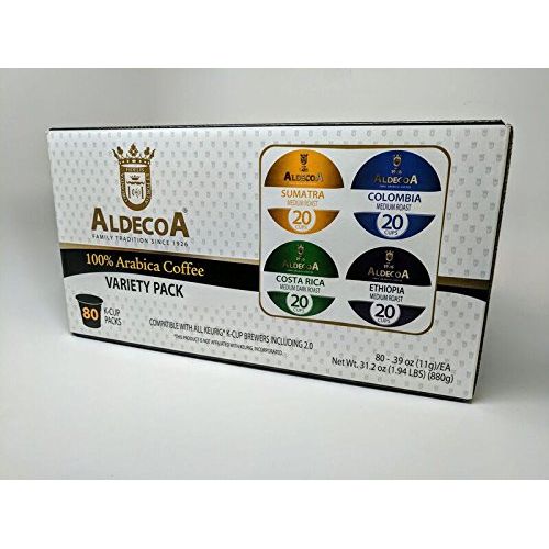  Aldecoa K-Cup Coffee Variety Pack, 80 Count