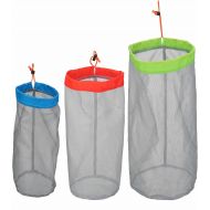 Alemon Stuff Sack Set of 3 Lightweight Nylon Mesh Drawstring Storage Bag for Travelling Hiking