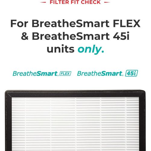  Alen BreatheSmart FLEX Air Purifier,H13 True HEPA for Large Rooms up to 700 Sqft, White & BreatheSmart 45i or Flex Air purifier, Allergies/Dust Odors/Heavy Odors, Odors/Pet Dander