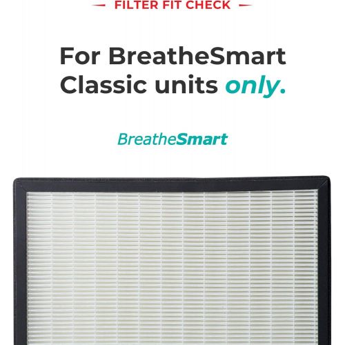  Alen BreatheSmart Classic, Mold & Bacteria, White & BF35-Silver-Carbon Air Purifier Replacement Filter, 1-Pack, Hepa-silver-carbon