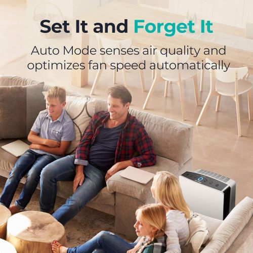  Alen BreatheSmart Customizable Air Purifier with HEPA-Pure Filter for Allergies and Dust (Espresso, 1-Pack)