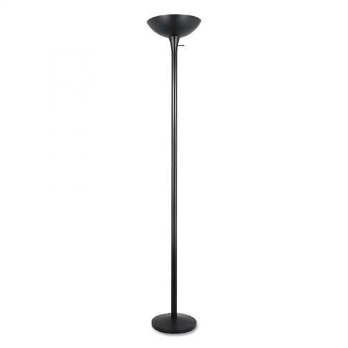  Alera Torchier Floor Lamp, 72 High, Black -ALELMPF52B
