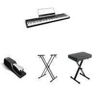 Alesis Recital 88-Key Beginner Digital Piano with Full-Size Semi-Weighted Keys and Power Supply, Stand, Bench, and Sustain Pedal