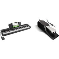 Alesis Recital Grand - 88 Key Digital Piano & M-Audio SP 2 - Universal Sustain Pedal with Piano Style Action For MIDI Keyboards, Digital Pianos & More