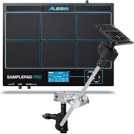 Alesis Sample Pad Pro + Multipad Clamp - Percussion and Sample-Triggering Instrument With Dual Zone Rubber Pads and Mounting System With Boom Arm