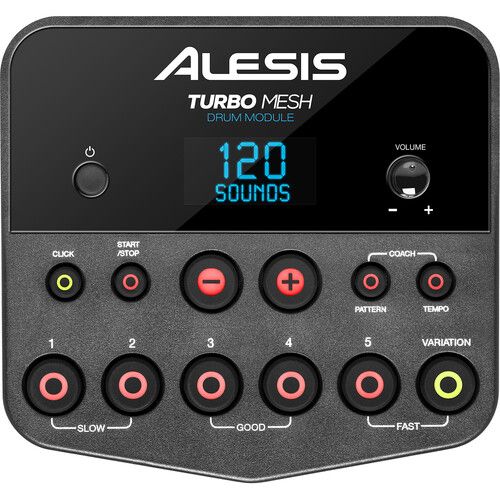 Alesis Turbo 7-Piece Electronic Drum Kit with Mesh Heads