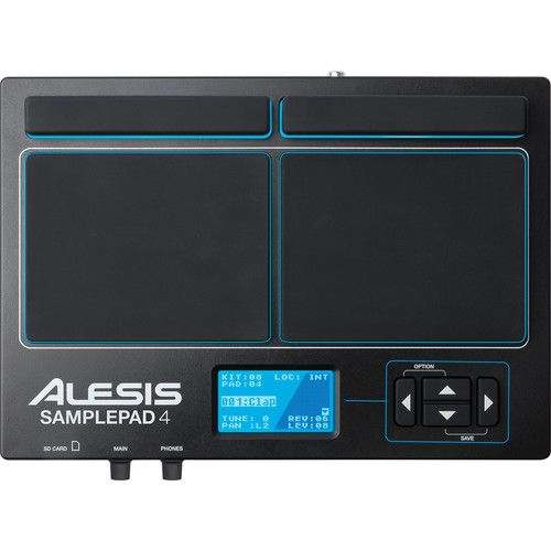  Alesis SamplePad 4, Four-Pad Percussion and Sample-Triggering Instrument
