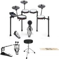 Alesis Nitro Max Mesh Electronic Drum Set and PDP 800 Series Double Bass Pedal Bundle