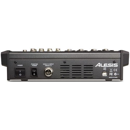  Alesis MultiMix 8 USB FX 8-Channel Mixer with Built-In Effects and USB Interface