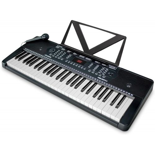  Alesis Melody 54 - Electric Keyboard Digital Piano with 54 Keys, Speakers, 300 Sounds, 300 Rhythms, 40 Songs, Microphone and Piano Lessons