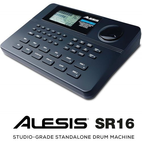  Alesis SR-16 | Studio-Grade Standalone Drum Machine With On-Board Sound Li-brary, Performance Driven I/O and In-Built Effects