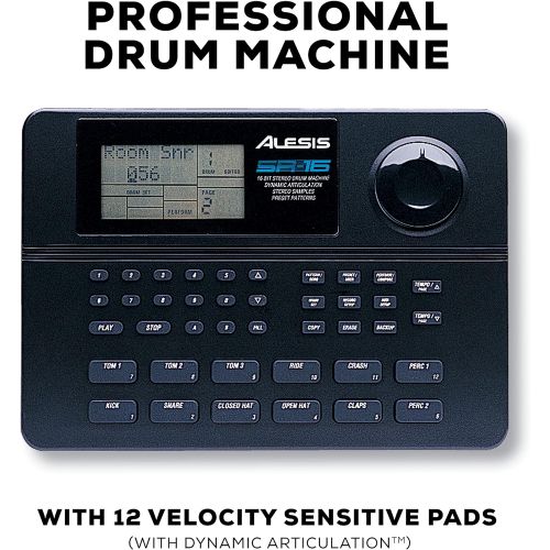  Alesis SR-16 | Studio-Grade Standalone Drum Machine With On-Board Sound Li-brary, Performance Driven I/O and In-Built Effects