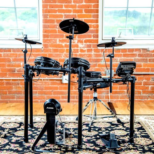  [아마존베스트]Alesis Drums Nitro Mesh Kit | Eight Piece All Mesh Electronic Drum Kit With Super Solid Aluminum Rack, 385 Sounds, 60 Play Along Tracks, Connection Cables, Drum Sticks & Drum Key I