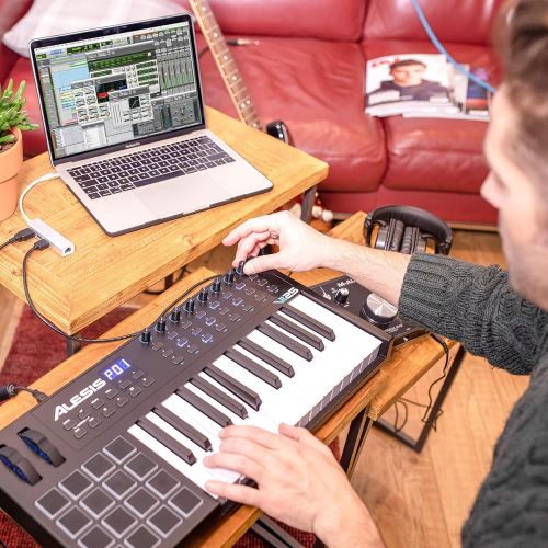  [아마존베스트]Alesis VI25 | 25-Key USB MIDI Keyboard Controller with 16 Pads, 16 Assignable Knobs, 48 Buttons and 5-Pin MIDI Out Plus Production Software Included