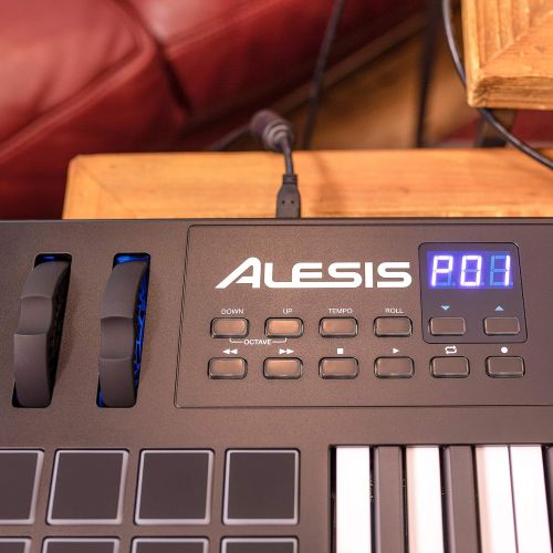  [아마존베스트]Alesis VI25 | 25-Key USB MIDI Keyboard Controller with 16 Pads, 16 Assignable Knobs, 48 Buttons and 5-Pin MIDI Out Plus Production Software Included