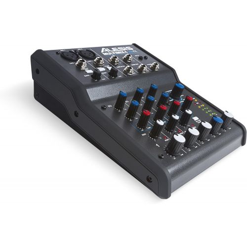  [아마존베스트]Alesis MultiMix 4 USB FX | 4 Channel Compact Studio Mixer with Built In Effects & USB Audio Interface for Home Studio Recording