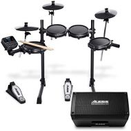 [아마존베스트]Alesis Drums Turbo Mesh Kit - Seven Piece Mesh Electric Drum Set With 100+ Sounds, 30 Play-Along Tracks, Drum Sticks & Connection Cables Included