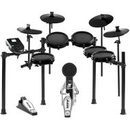 [아마존베스트]Alesis Drums Nitro Mesh Kit Bundle - 10 Piece Mesh E-Drum Set with 385 Electronic Drum Kit Sounds and a Sturdy Aluminium Rack