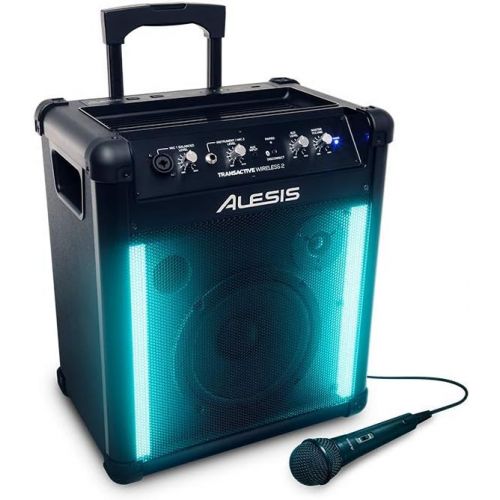  Alesis TransActive Wireless 2 | Portable Rechargeable Bluetooth Speaker with Lights