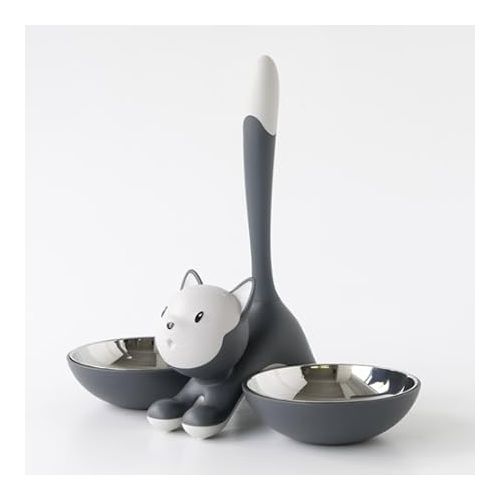  Alessi Tigrito Cat Bowl, 1 Stuck (1er Pack), Grey