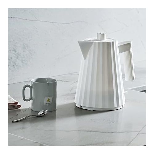  Alessi Plisse MDL06/1WUS - Electric Kettle in Thermoplastic Resin, US Plug 1500W, 33.8 fl oz, White