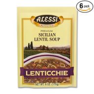 Alessi Autentico Premium Soups, Traditional Flavors, Sicilian Lentil (Sicilian Lentil, 6 Ounce (Pack of 6))