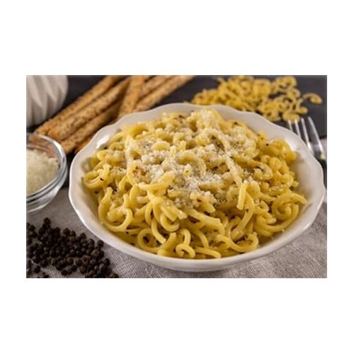  Alessi 4 Minute Pasta, One Dish Quick Meals, Stovetop or Microwave, Dinner or Side Ready in Minutes (Cheese & Black Pepper, 6.35 Ounce (Pack of 6))
