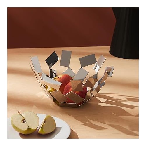  Alessi La Stanza Dello Scirocco Fruit Basket Silver 10-3/4-Inch