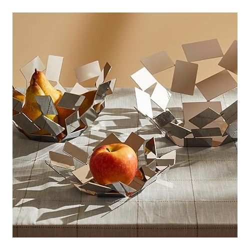  Alessi La Stanza Dello Scirocco Fruit Basket Silver 10-3/4-Inch