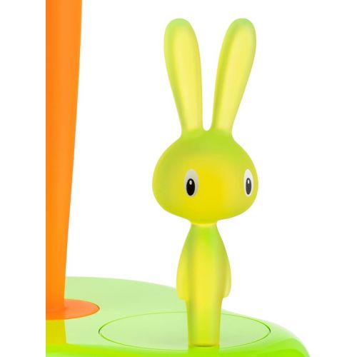  A di Alessi Bunny and Carrot Paper Towel Holder, Green - ASG42/H GR , 8 x 6 x 13 inches