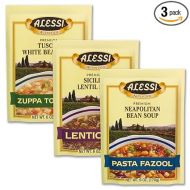 Alessi Autentico Premium Soups, Traditional Flavors, 6oz (Variety, Pack of 3)